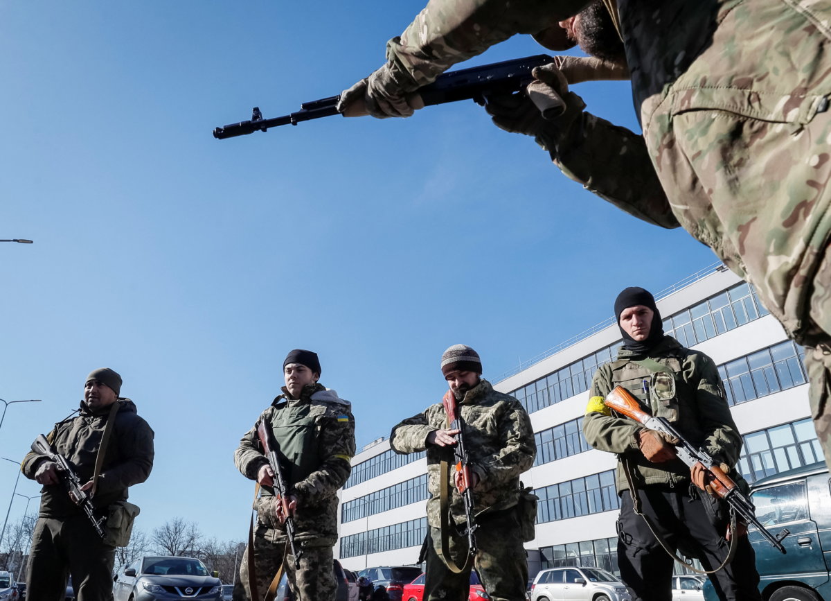 New members join Ukrainian Territorial Defence Forces in Kyiv
