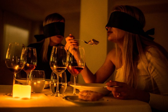 Dining In The Dark Philly immersive 