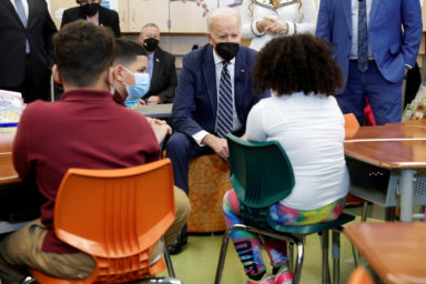 U.S. President Joe Biden visits elementary school in Philadelphia