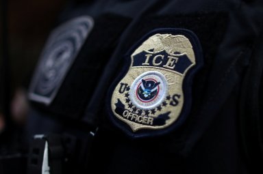 ICE Field Office Director, Enforcement and Removal Operations, David Marin and U.S. Immigration and Customs Enforcement’s (ICE) Fugitive Operations team search for a Mexican national at a home in Hawthorne