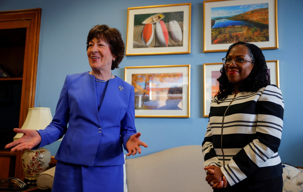 FILE PHOTO: U.S. Supreme Court nominee Judge Ketanji Brown Jackson meets with U.S. Senators in Washingon