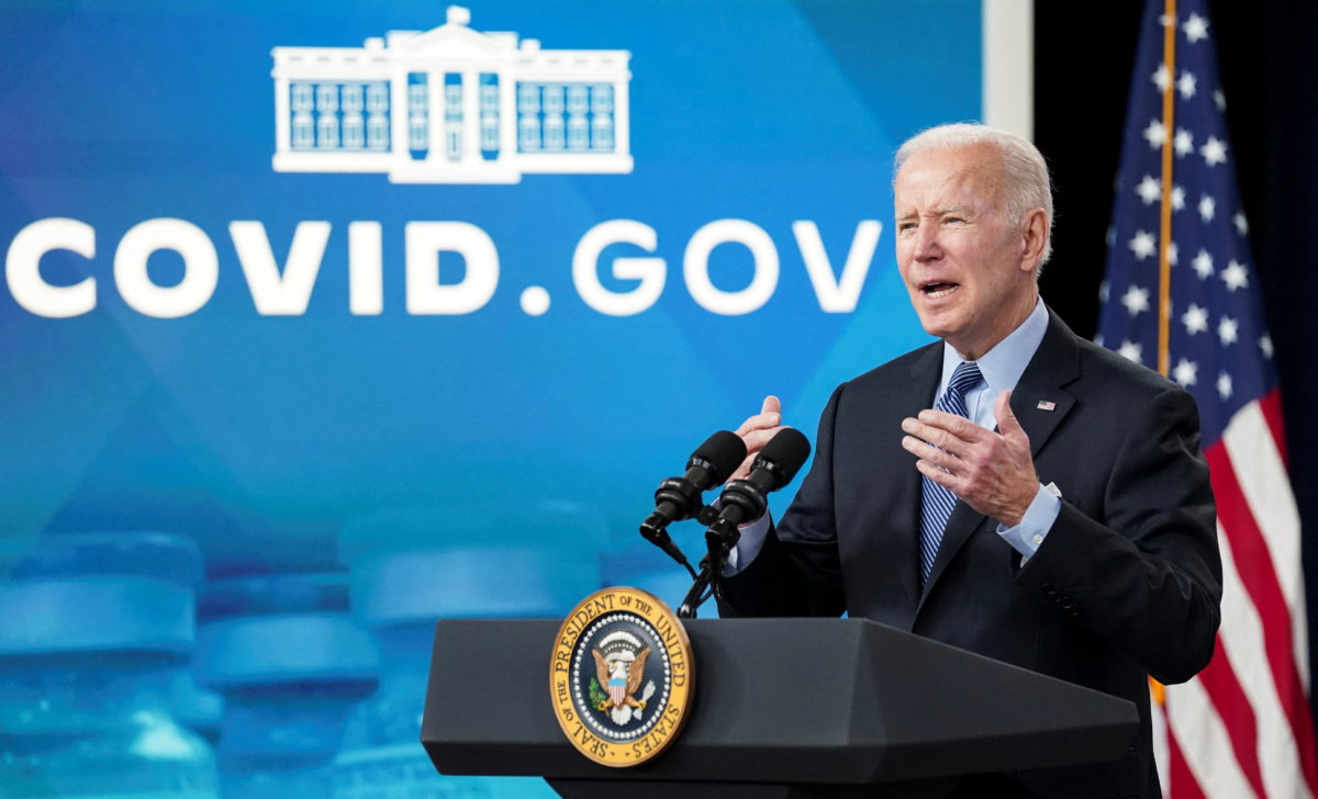 U.S. President Biden receives second coronavirus disease (COVID-19) booster vaccination at the White House in Washington