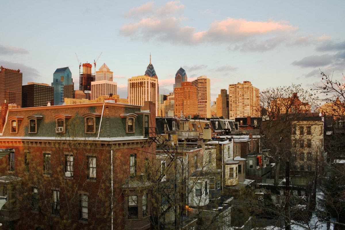 Sunset over Downtown Philadelphia