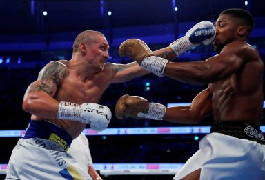 FILE PHOTO: WBA, IBF & WBO Heavyweight Titles – Anthony Joshua v Oleksandr Usyk