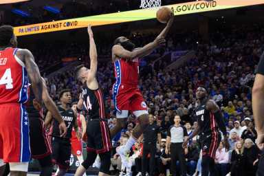 NBA: Miami Heat at Philadelphia 76ers