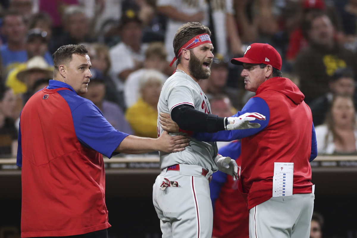 WASHINGTON, DC - JUNE 03: Phillies designated hitter Bryce Harper