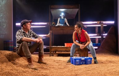 Todd Lawson, Janice Amaya, and Maribel Martinez. Photo by Mark Garvin