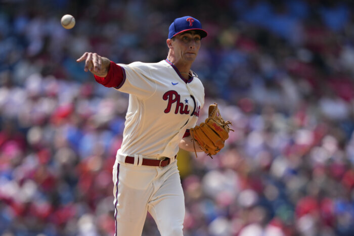 Connor Brogdon of the Philadelphia Phillies throws a pitch against