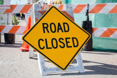 road closure noble street bridge