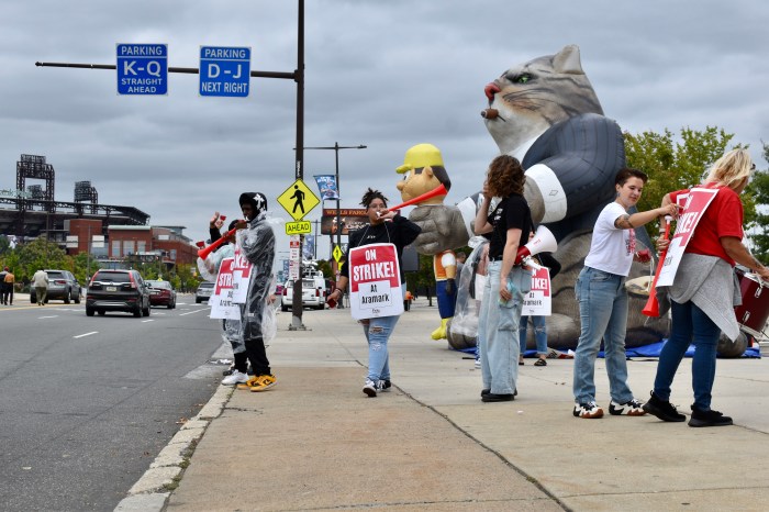 Aramark sports complex strike