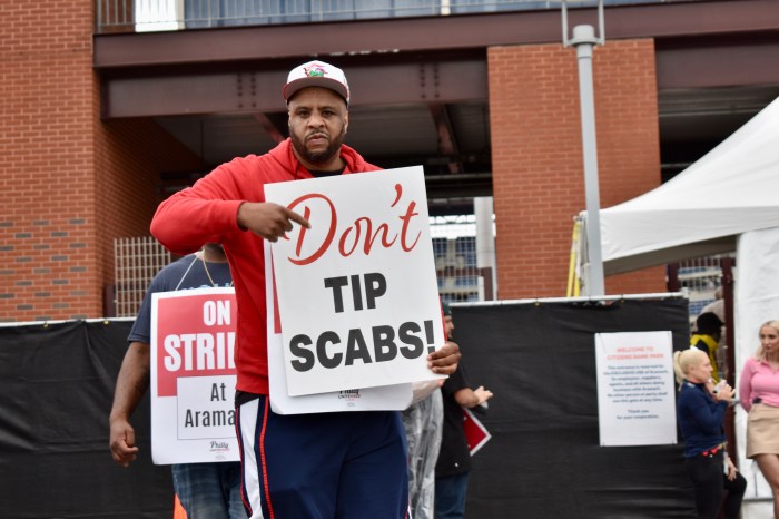 Aramark sports complex strike