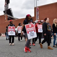 Aramark sports complex strike