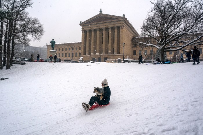 sledding Philadelphia 