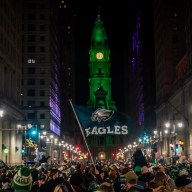 Super Bowl Philly light pole