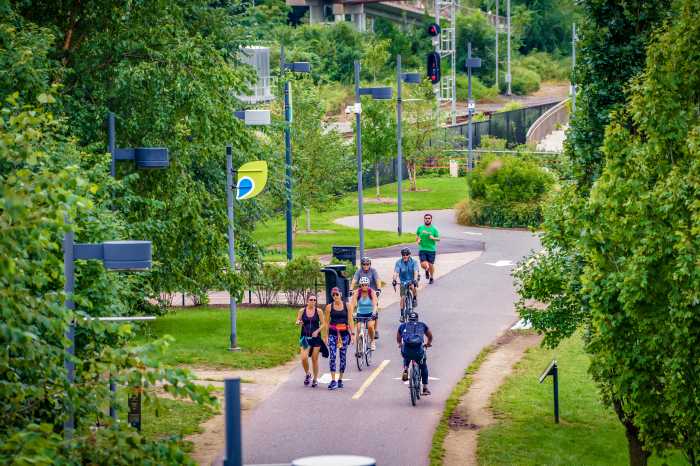 biking, hiking, running paths