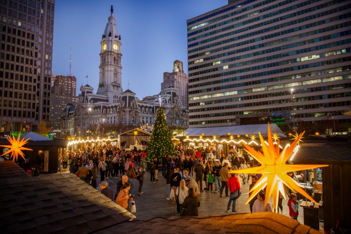 Christmas Village Love Park